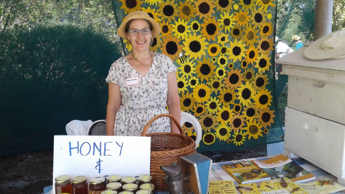 Honey Stall with Annemie Pelletier boasted information about beekeeping and local honey. Photo supplied