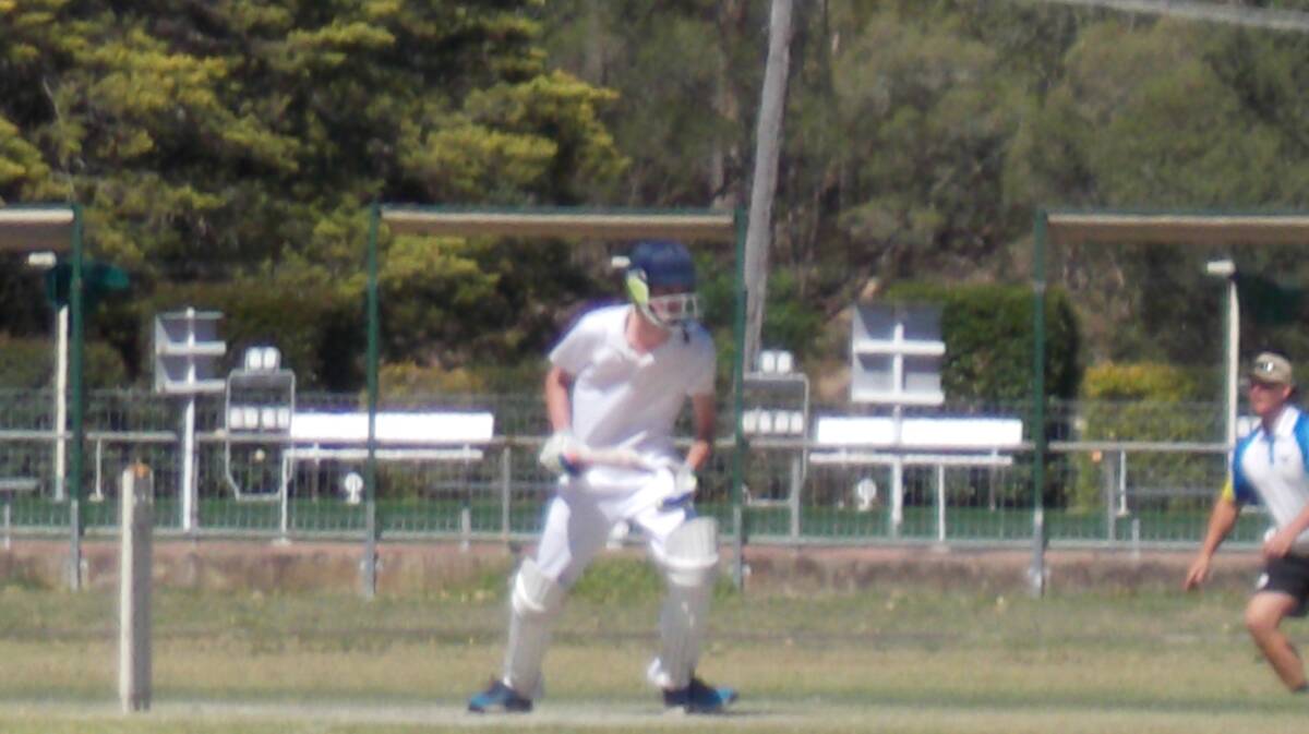 Isaac McClure batting for the Bashers. Photo supplied