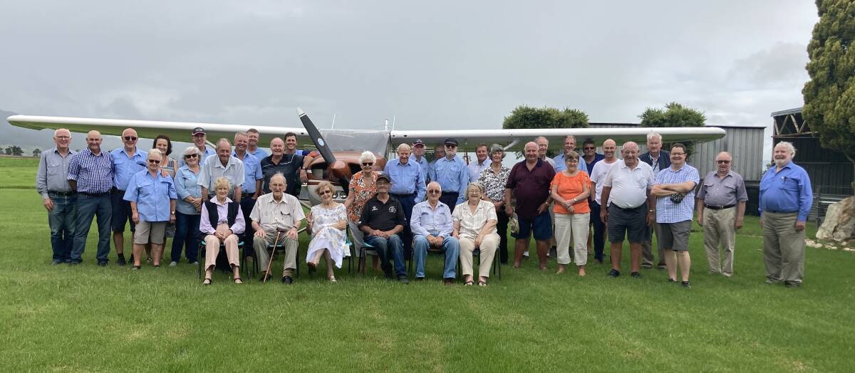 Gloucester Aero Club celebrates its 500th meeting with a gathering of former and current members. Photo Sally Maslen