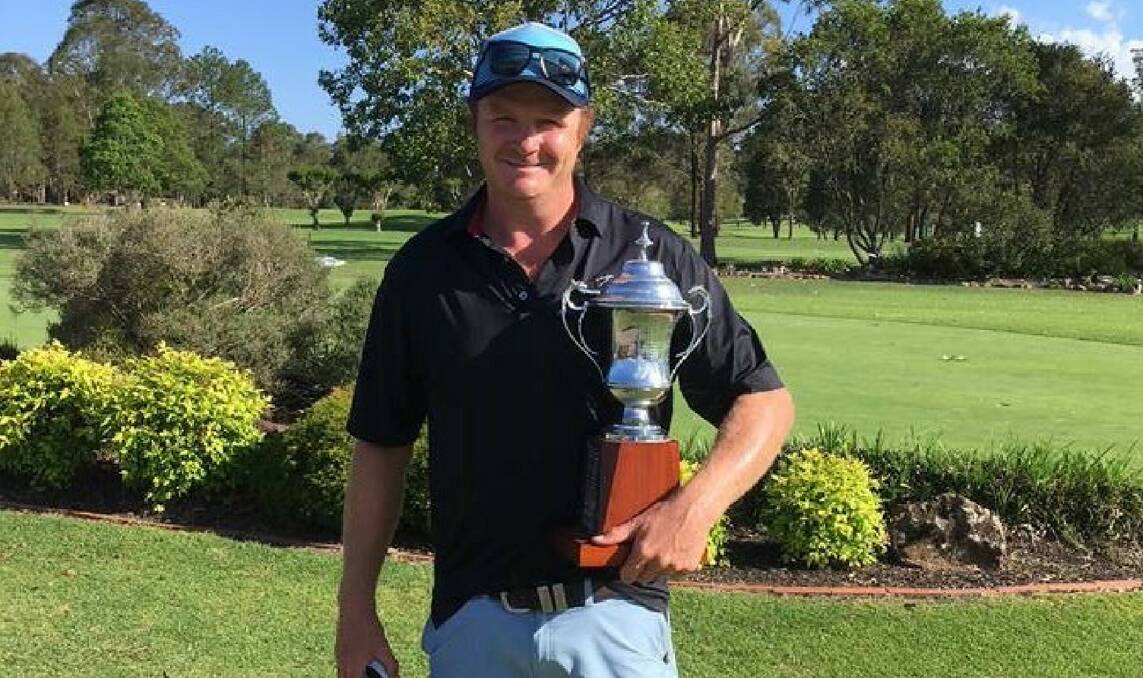 Local wins the day: Gloucester's Jamie "Emu" Andrews wins the 2017 Gloucester Advocate Cup at the Gloucester Open Day. Photo supplied