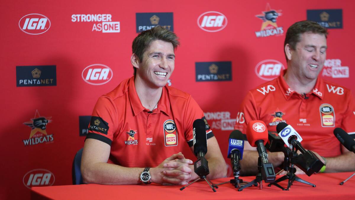 Damian Martin spoke fondly of Gloucester during his retirement press conference in Perth on July 21. Photo Perth Wildcates
