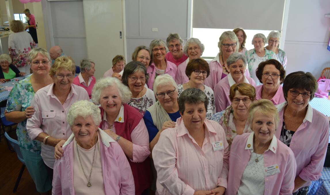 Members of the Gloucester Breast Cancer Support Group at the 2019 Pink Ribbon breakfast hosted by the Gloucester CWA members. 