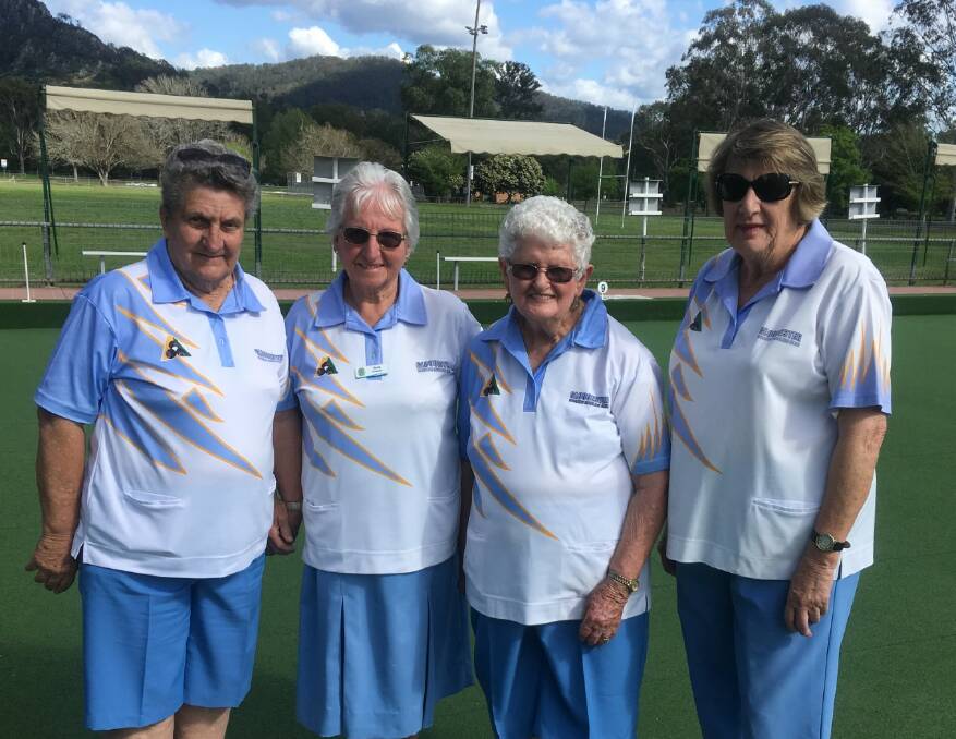 Foursome champions Cheryl West, Vera Whatmore, Normal Relf and Ruth Redman. Photo supplied