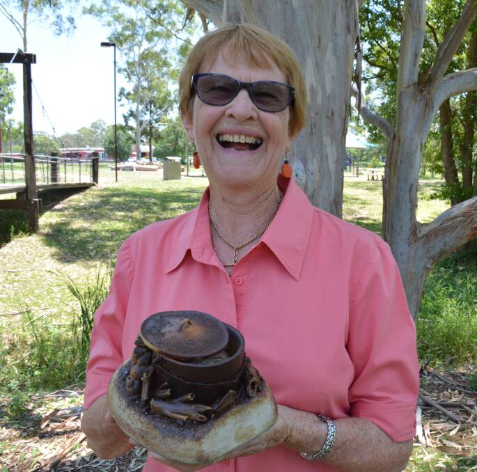 Reciting live: To see Claire in action reciting bush poetry, check out Gloucester's Bush Poetry at the Saleyards on Saturday, March 11. Picture: Anne Keen