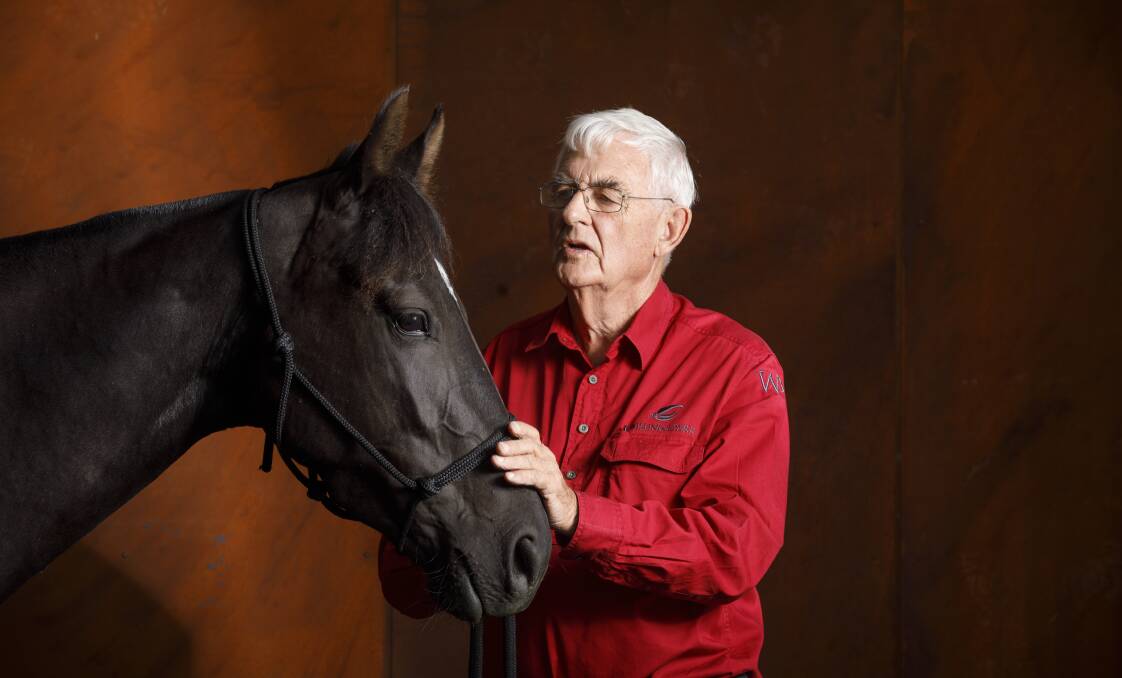 Terry Snow with his Australian stock horse Erin at Willinga Park. Photo: Sitthixay Ditthavong