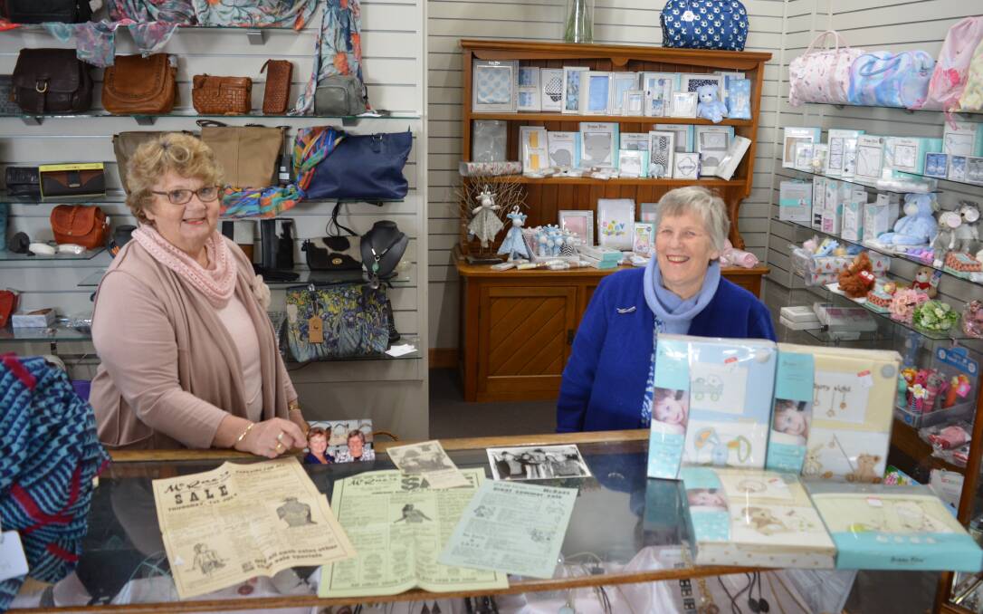 Margaret McInnes and Jill Laurie have been working together for many year at McRae's. Photo Anne Keen 