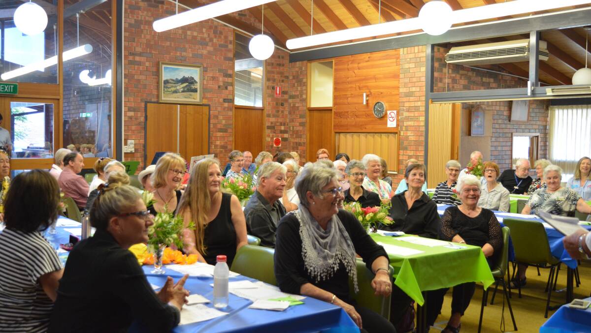 Members of the Gloucester U3A enjoy a laugh during the celebration at the Gloucester Senior Citizens Centre. Photo Anne Keen