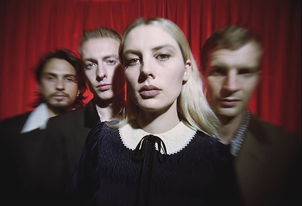 RENEWED FOCUS: English rock band Wolf Alice are, from left, Joel Amey (drums), Theo Ellis (bass), Ellie Rowsell (vocals, guitar) and Joff Oddie (lead guitar).