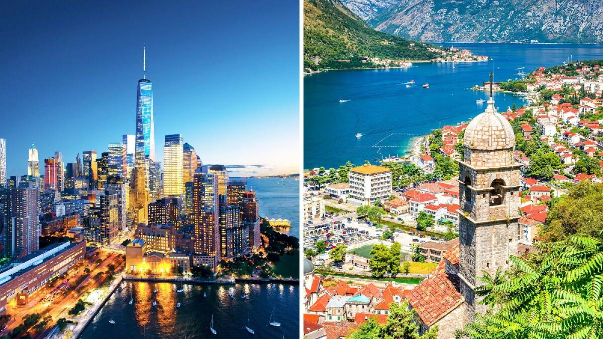 Get to New York on a bargain flight or travel the Balkans for half the price. Pictures: Shutterstock