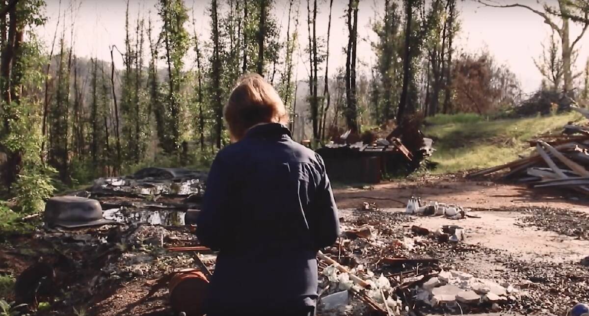 Janet Reynolds lost everything in the blaze. Picture: Bushfire Survivors for Climate Action