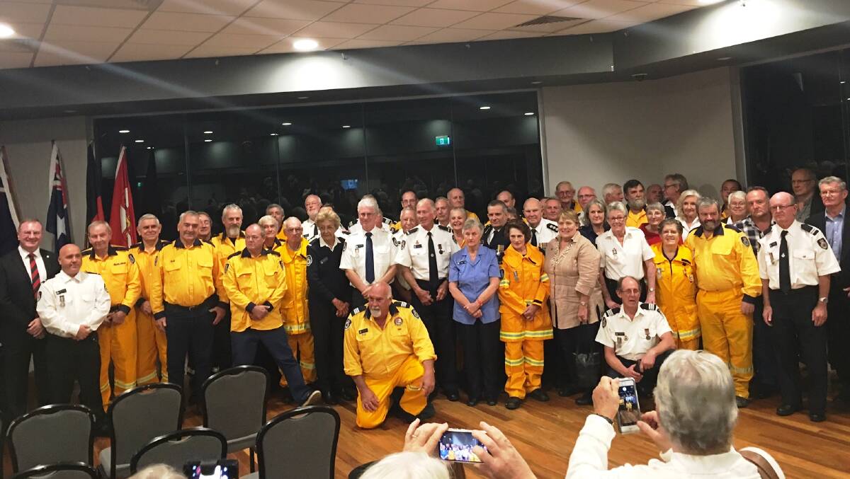 Member for Myall Lakes Stephen Bromhead was joined by NSW RFS Deputy Commissioner Rob Rogers at a special ceremony in Taree to honour 87 volunteer firefighters.