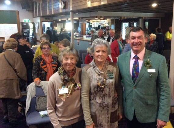 Special guests: Former Our Gardens editor Pat Pryor and Gardens Clubs of Australia president George Hoad with past president Shirley Hazell.