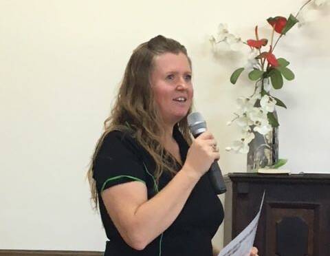 Recycling expert: Guest speaker at Gloucester Probus Club's September meeting, training and development officer with Midcoast Waste Services, Megan Griffiths.