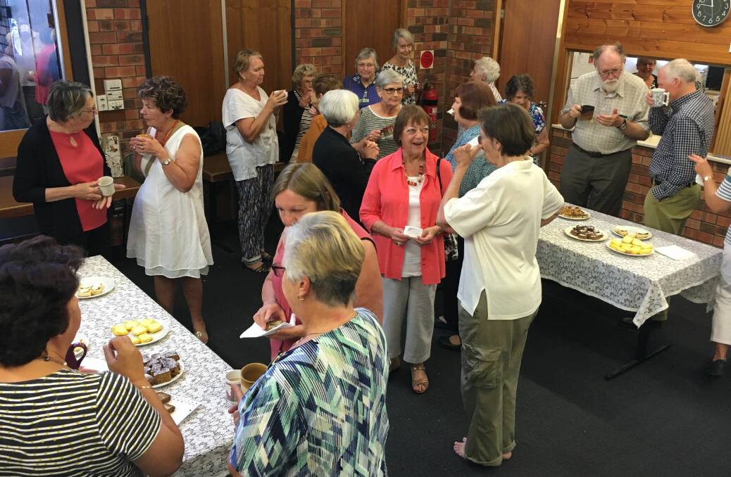 Celebration: U3A and CWA members enjoy morning tea after the presentations. Photo supplied
