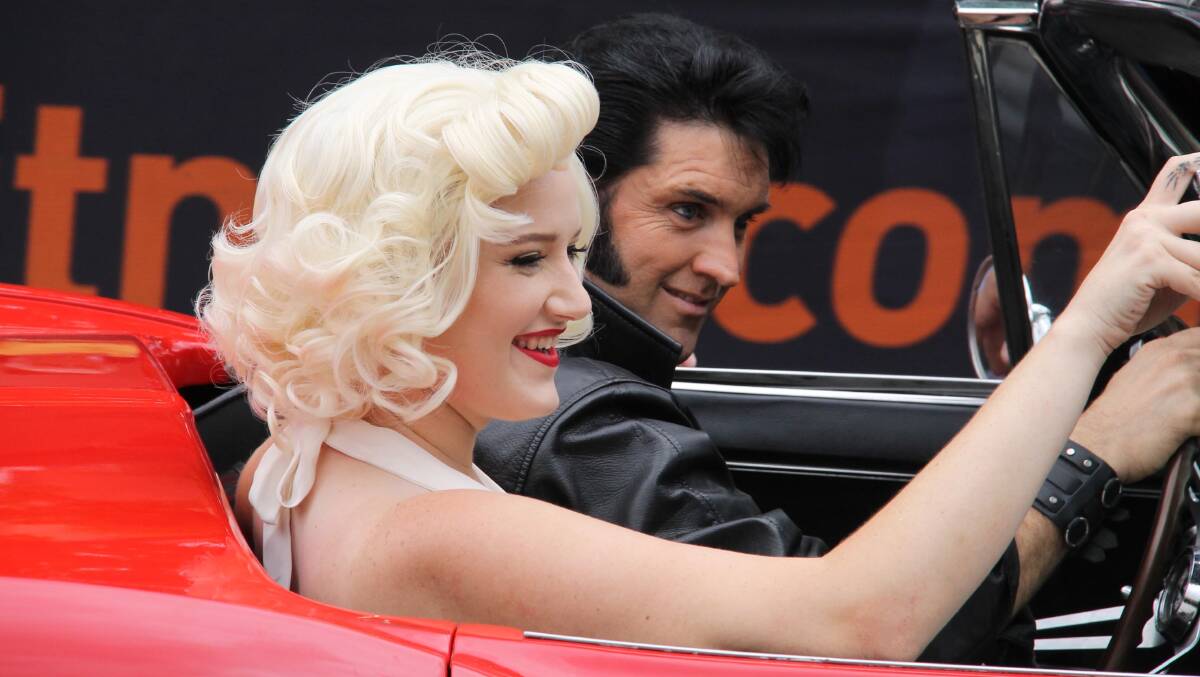 Elvis and Marilyn hit Parkes: the street parade has become an important feature of the annual festival.