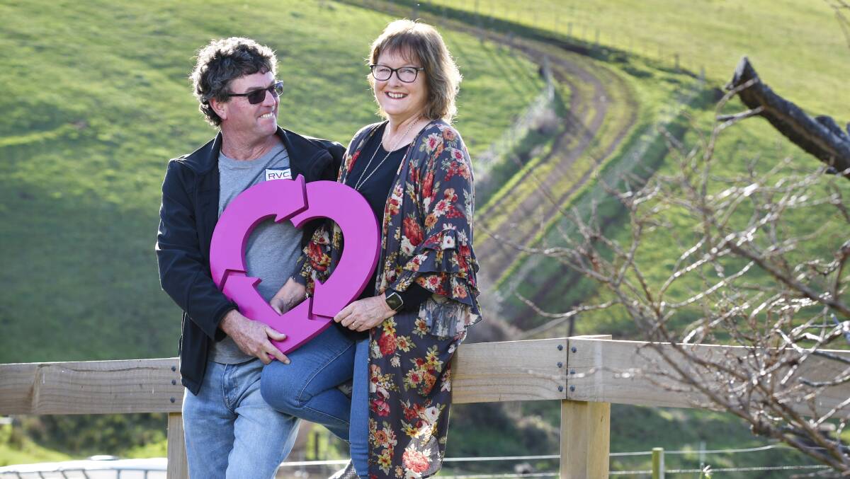 GRATEFUL: Peter and Vicky Treloar. It's been two years since the anonymous donor and their family agreed to give the heart that saved Vicky life. Picture: Brodie Weeding