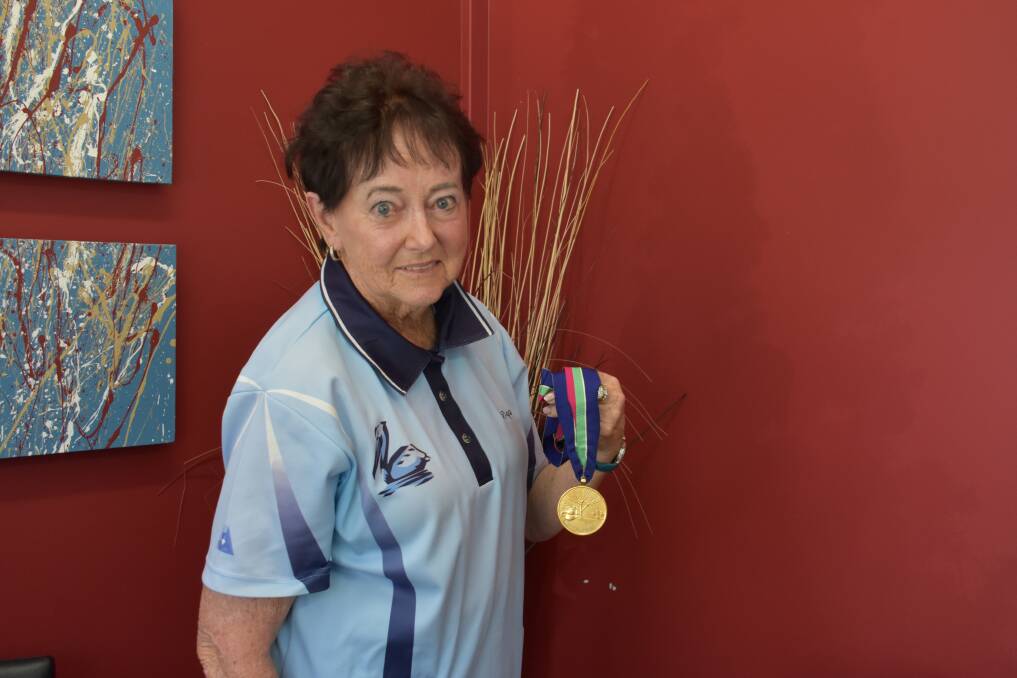 GOLD: Daphne Shaw with her Commonwealth Games gold medal. PHOTO: Laura Telford.