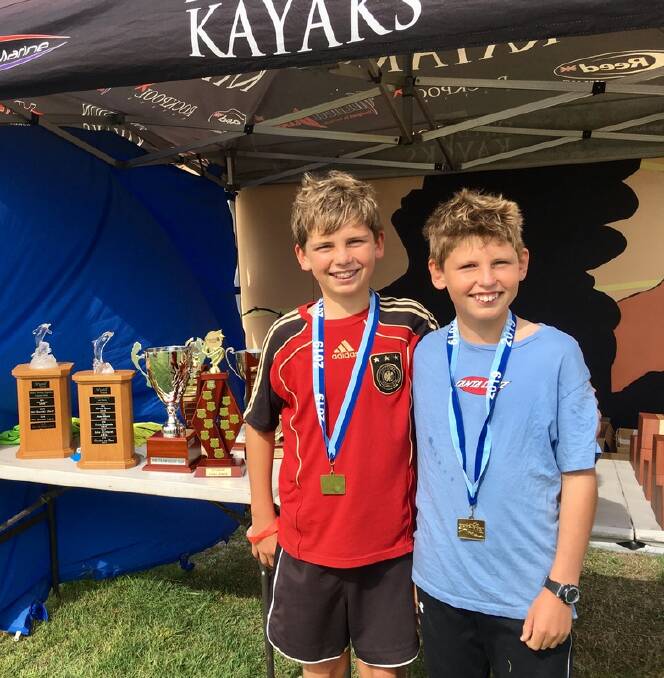Forster brothers Camden and Dylan Ceccato performed splendidly considering they were the youngest male competitors in the 12km race.