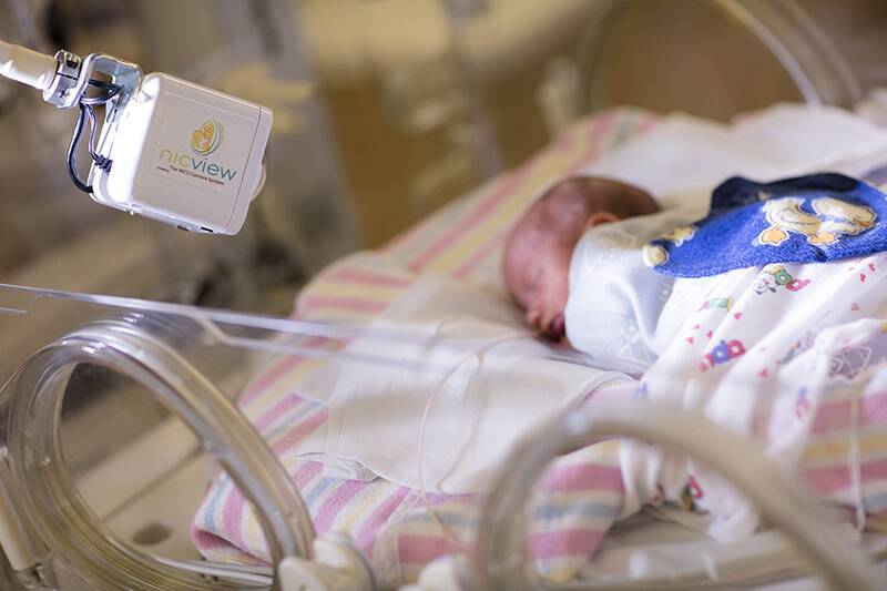 BEAMING: The "Nicview" webcams at the Neonatal Intensive Care Unit at John Hunter Children's Hospital.