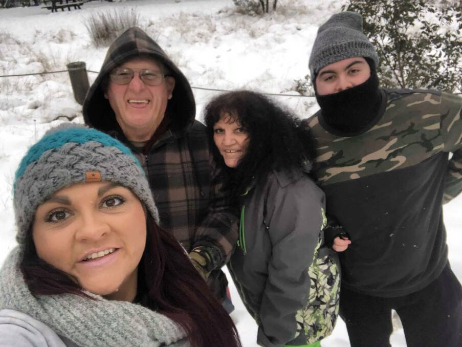 Coolongolook  residents, Debbie Baelue and husband John Startin recently went on their annual trip to the snow at Barrington Tops. The family has upheld this tradition for 19 years.