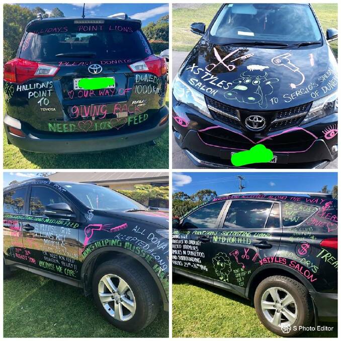 Deb, Francina and Tori will be travelling in style, making their message known throughout the community on their way. 