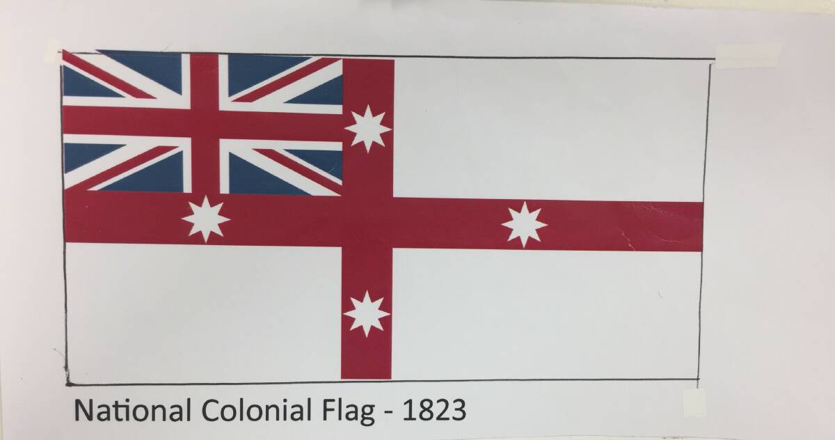 One of the unofficial Australian flags was the National Colonial Flag in 1823.