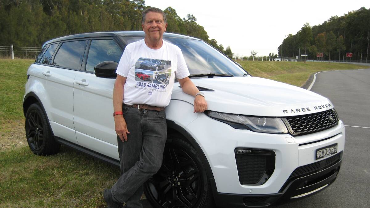 Chris Goodsell with the Range Rover Evoque.