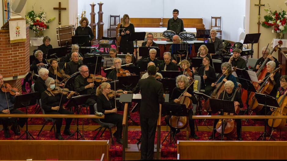 Sinfonia performing at St John's Anglican Church, Taree in June, 2022. Picture supplied.