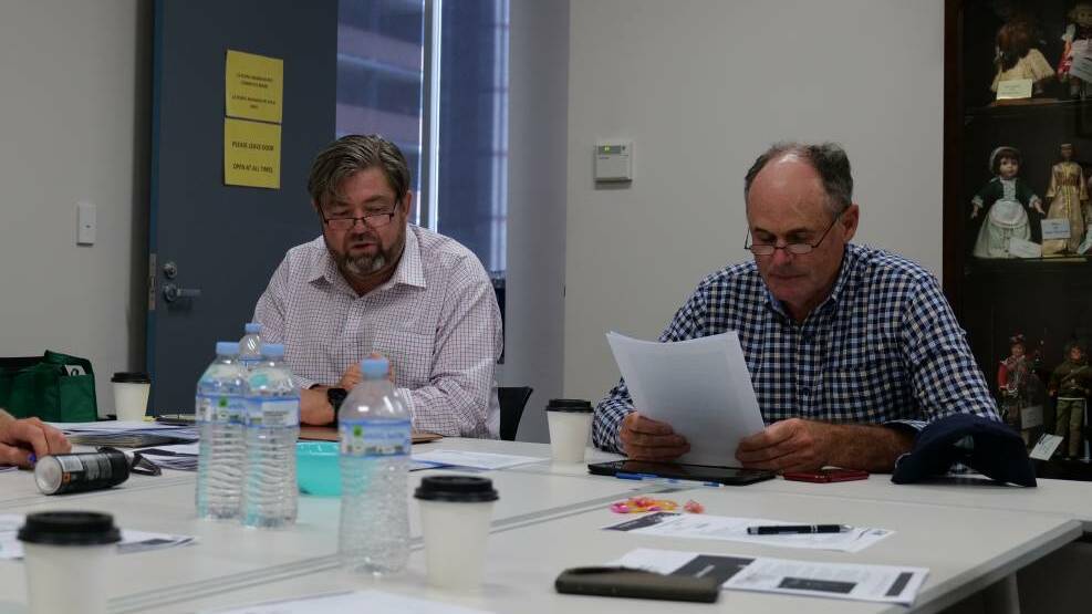 Shaughn Morgan and Gloucester dairy farmer, Graham Forbes were involved in the negotiations between Dairy Connect Farmers Group and the Queensland Dairyfarmers' Organisation to form eastAUSmilk. Photo supplied