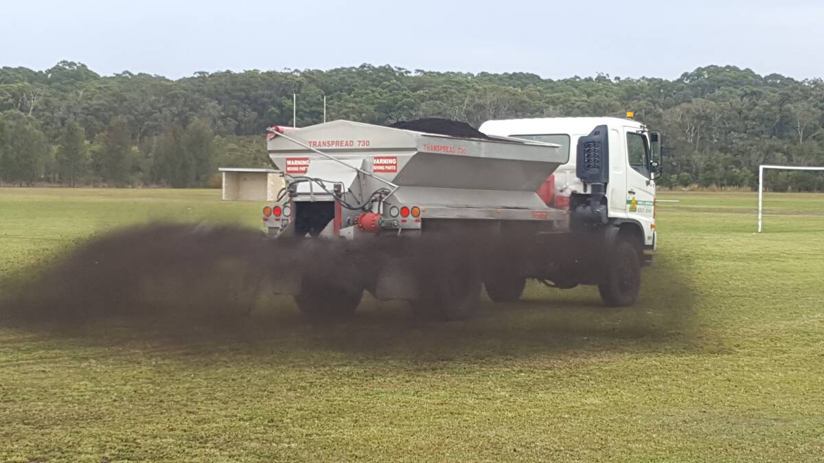 MidCoast's sporting grounds have been being prepared for the winter sports season for months. Photo supplied