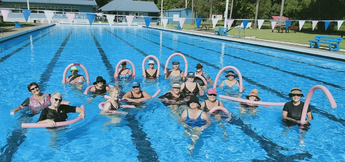 Gloucester Aqua Aerobic Social Group at Gloucester Olympic Pool. Photo supplied