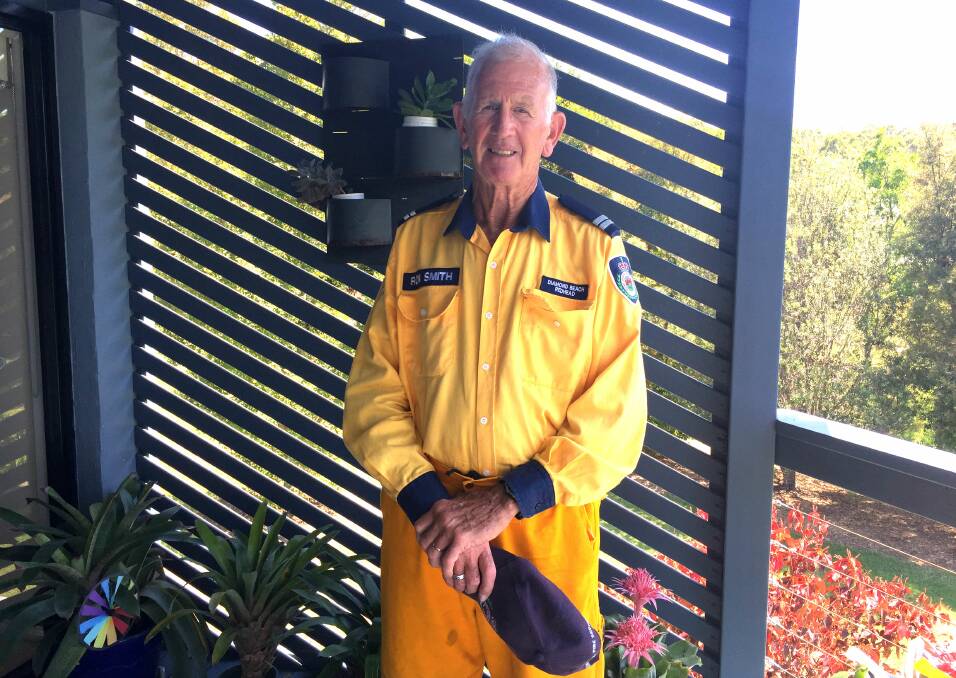 Honoured: Diamond Beach Rural Fire Service brigade member Ronald Smith has volunteered a lifetime of service to the RFS. He will be invested with his medal around April or May by the Governor General at Government House.