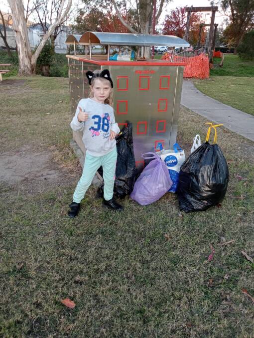 Six-year-old Isabelle Geosits was so incensed by litter around her town, she organised her own clean-up.