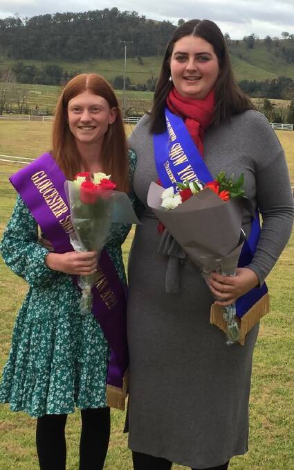 Gloucester's AgShows NSW Young Woman of the Year entrants Brooke Turner and Paula Edwards. Photo supplied