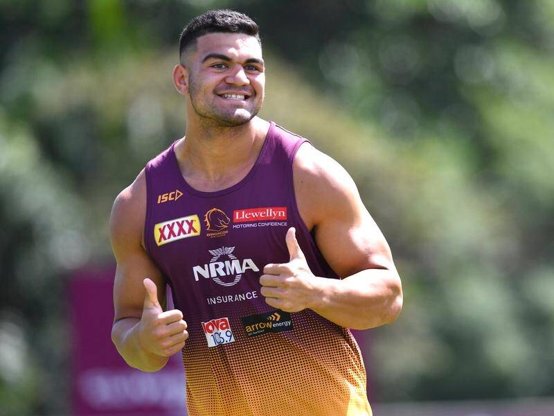 David Fifita is expected to have a big job in helping Brisbane against the Dragons this weekend.