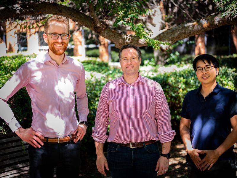 Quantum Brilliance co-founders Andrew Horsley, Marcus Doherty and Mark Luo.