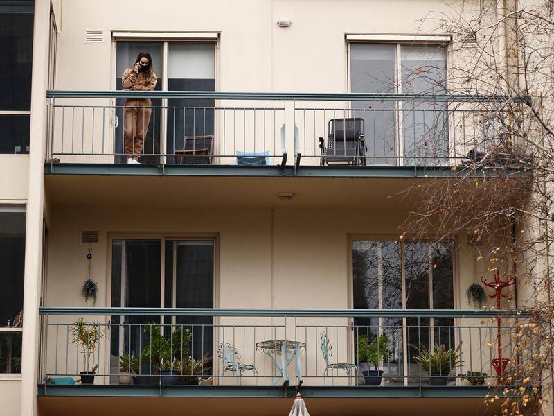 A Melbourne CBD townhouse complex will enter lockdown for the next 14 days.
