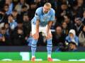 Erling Haaland asked to be substituted during Manchester City's Champions League exit in midweek. (EPA PHOTO)