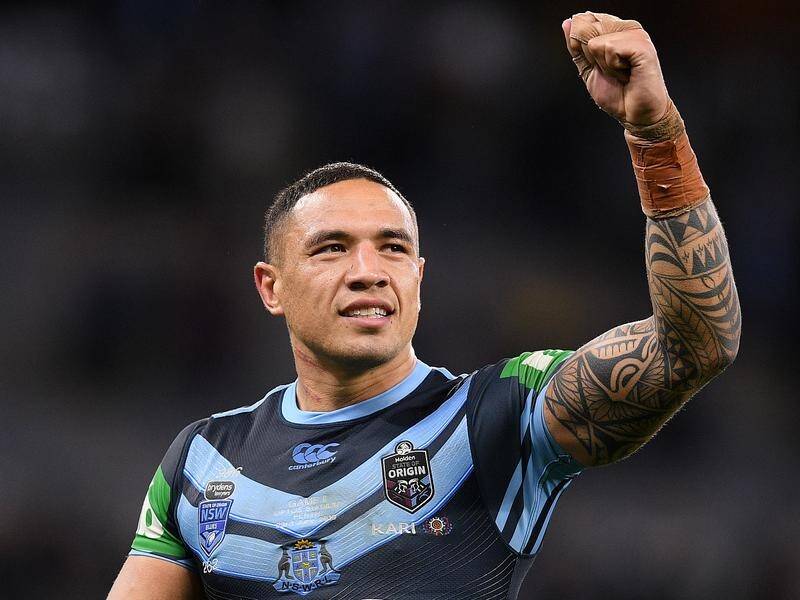 Tyson Frizell almost had to pull out of Origin II after hurting his neck playing with his son.