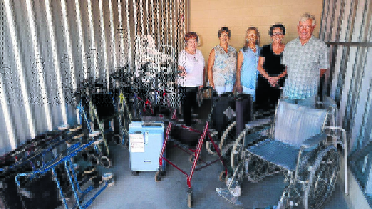 Manning Valley Push 4 Palliative (MVP4P)  committee member Lyn Stewart, fundraising convenor Shirley Perrin, chairperson Judy Hollingworth, working group co-ordinator Linda Walters and committee member Harvey Hall.