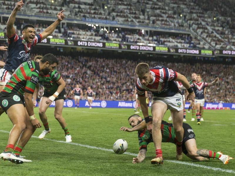 Paul Momirovski scored a try in the Sydney Roosters' preliminary final win against South Sydney.