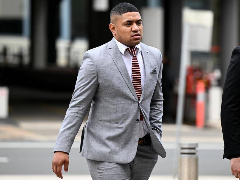 NRL club Manly say they will continue to support hooker Manase Fainu after his guilty verdict. (Dan Himbrechts/AAP PHOTOS)