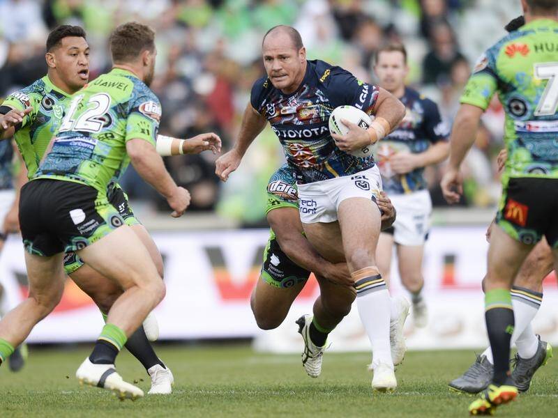 Matt Scott (C) is one of eight North Queensland players in contention for State of Origin selection.