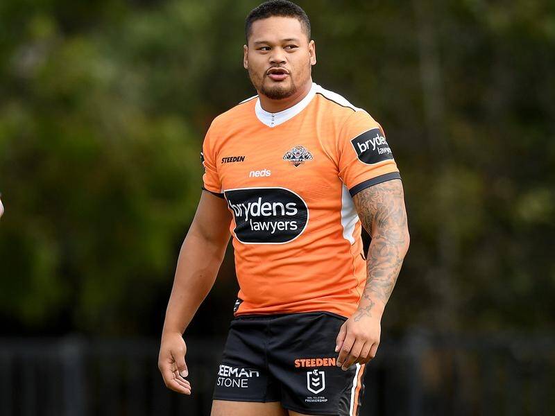 Joey Leilua has taken a parting shot at coach Michael Maguire on his way out at the Wests Tigers.