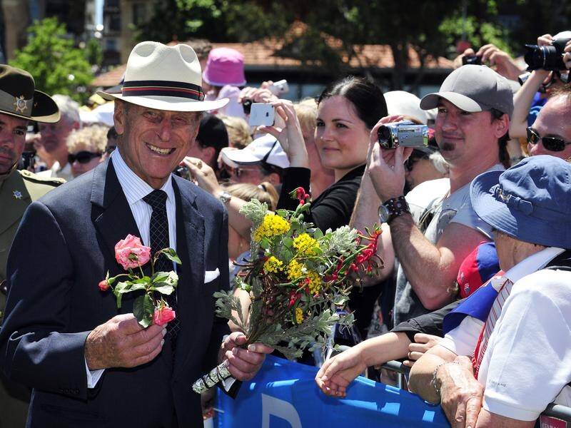 Prince Philip at the Great Aussie Barbecue in Perth in 2011.