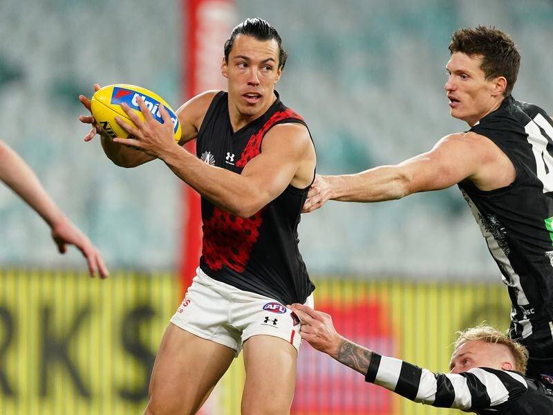 Essendon will appeal the two-game AFL ban handed out to Dylan Shiel (l).