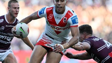 The Dragons are looking to secure 21-year-old Tyrell Sloan as their long-term No.1. (Dean Lewins/AAP PHOTOS)