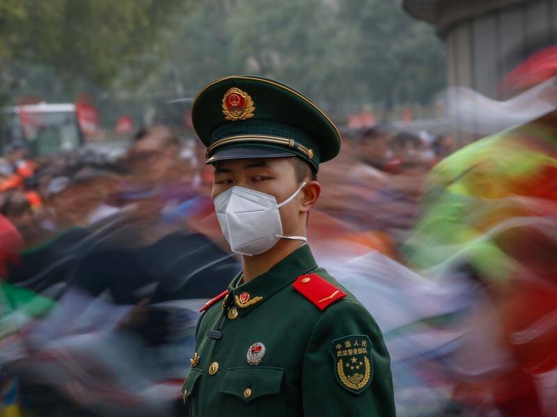 Some 26,000 athletes at the Beijing Marathon had to follow strict COVID protocols before competing. (EPA PHOTO)