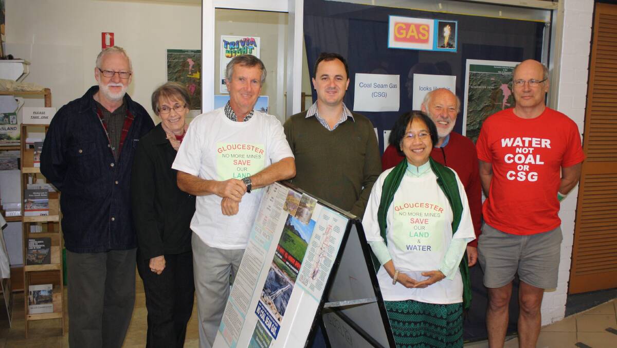 The Greens spokesman on mining Jeremy Buckingham, pictured here with opponents of AGL's coal seam gas operations in Gloucester, said it was a dark day for NSW.