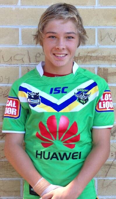 Curtis Landers tried out for the Canberra Raiders earlier this year.
